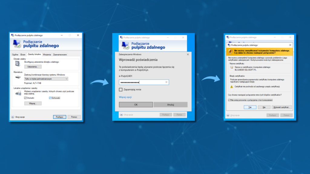 Windows3- logowanie do pulpitu zdalnego